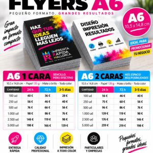 Flyers A6 – 1 Cara